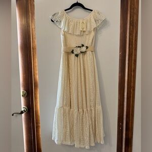 Joyfolie Girls Ravvy Dress in Cream size 12